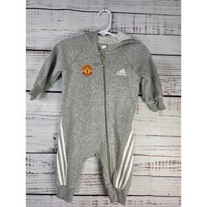 Adidas Baby one piece coverall GT9497 Gray Future icons size 3-6 months